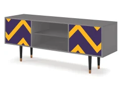 Móvel De Tv| Mueble de TV - 170х69х48 cm - T2 - The Brightest Way, Cinza Cinzento