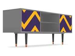 Móvel De Tv| Mueble de TV - 170х69х48 cm - T2 - The Brightest Way, Cinza Cinzento