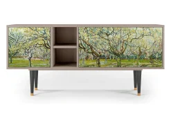 Móvel De Tv* Mueble de TV - 150х69х41 cm - T5 - The Branco Orchard, Latte Bege