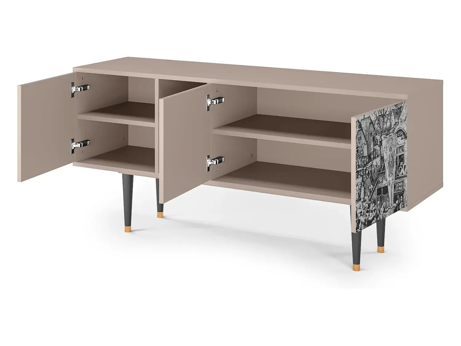 Online Mueble de TV - 150х69х41 cm - T5 - The Festival of Saint, Latte Bege