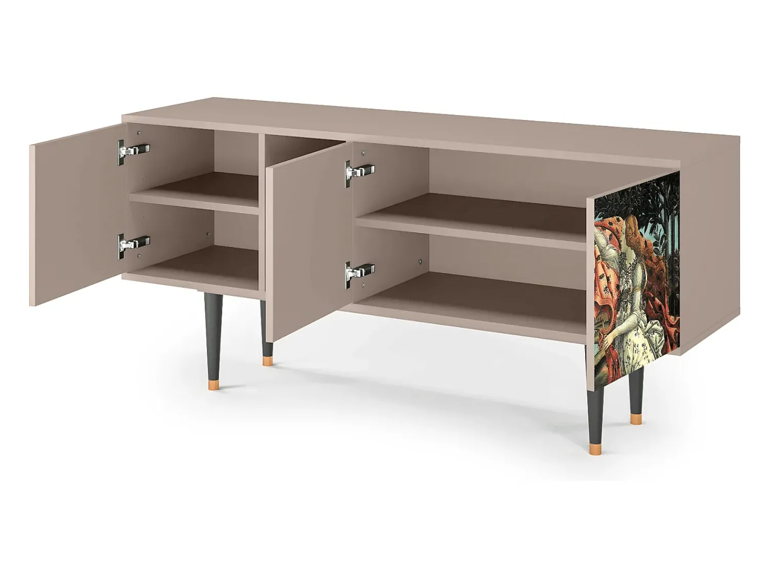 Móvel De Tv* Mueble de TV - 150х69х41 cm - T5 - The Birth of Venus, Latte Bege