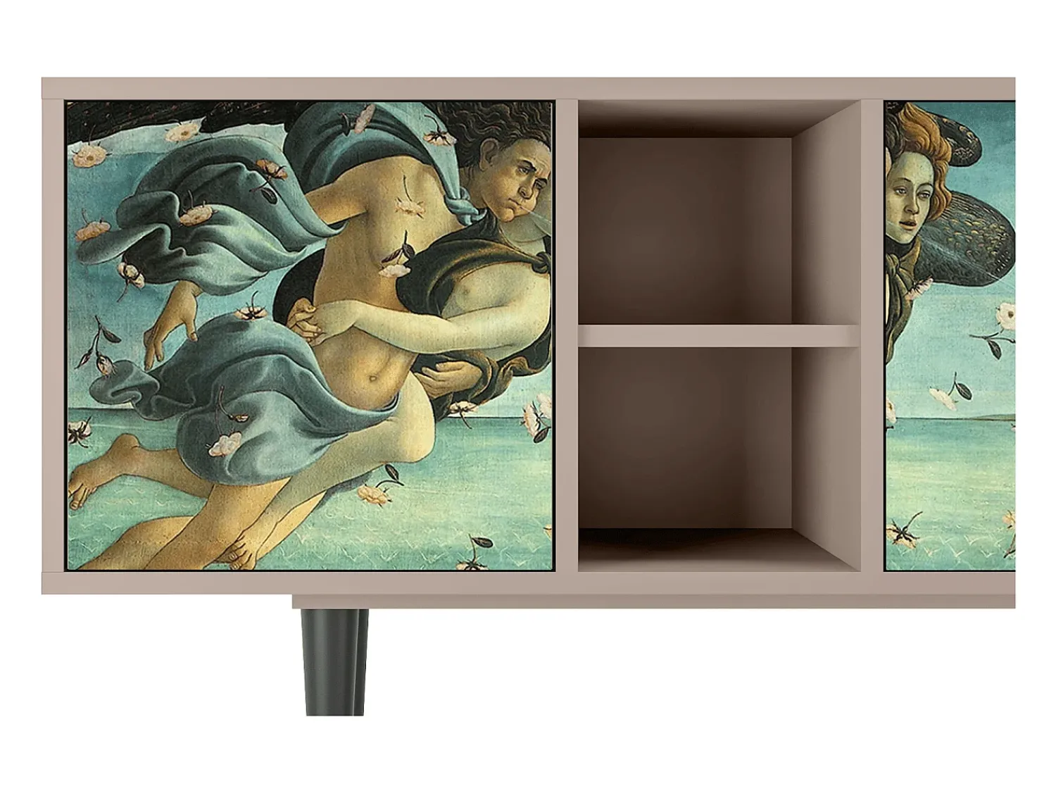 Móvel De Tv* Mueble de TV - 150х69х41 cm - T5 - The Birth of Venus, Latte Bege