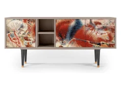 Móvel De Tv| Mueble de TV - 150х69х41 cm - T5 - The City Rises, Areia Bege