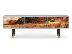 Móvel De Tv| Mueble de TV - 170х59х48 cm - T4 - The Banks, Cinza Cinzento