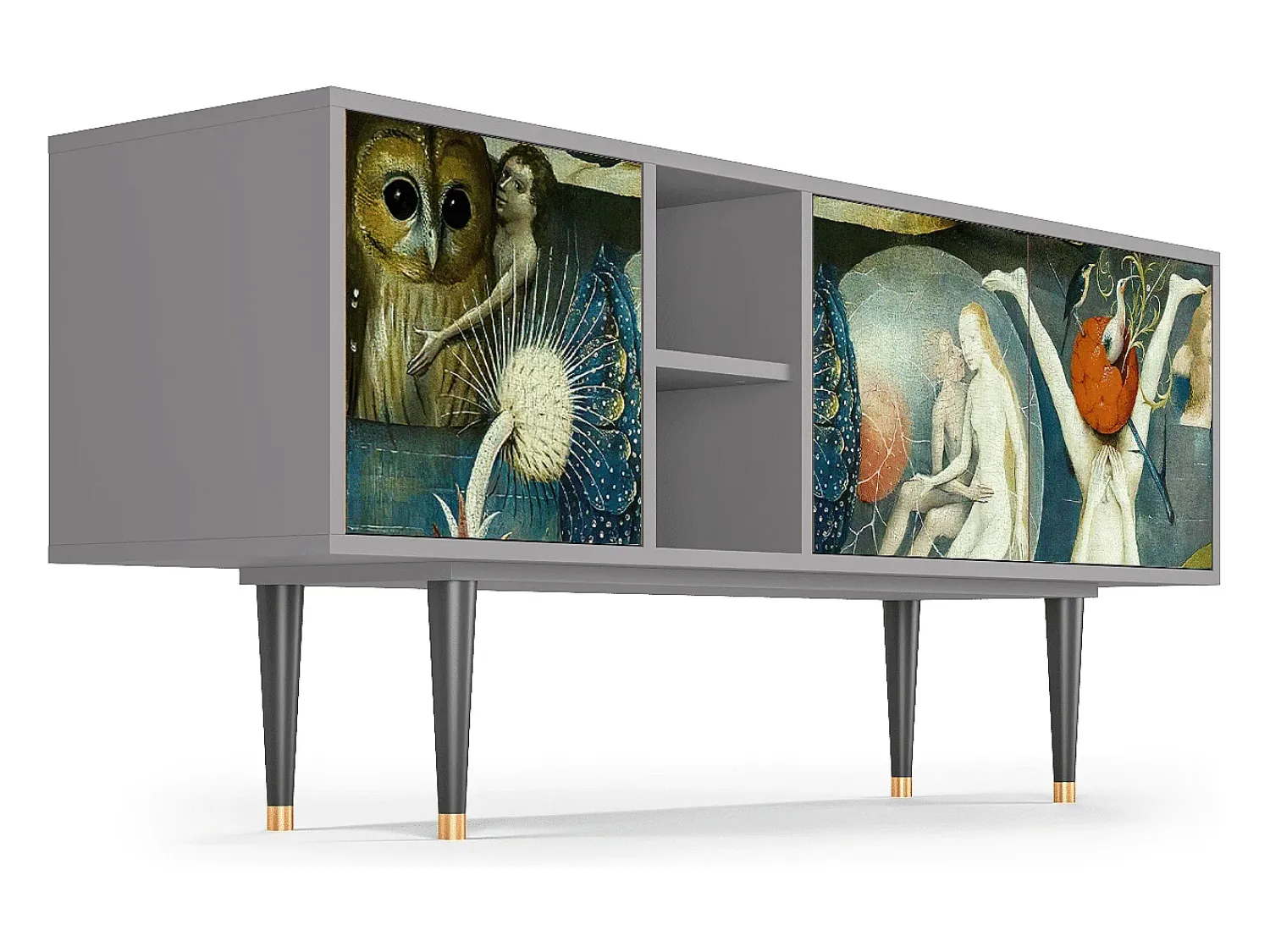 Móvel De Tv* Mueble de TV - 150х69х41 cm - T5 - The Garden Of by Bosch, Cinza Cinzento