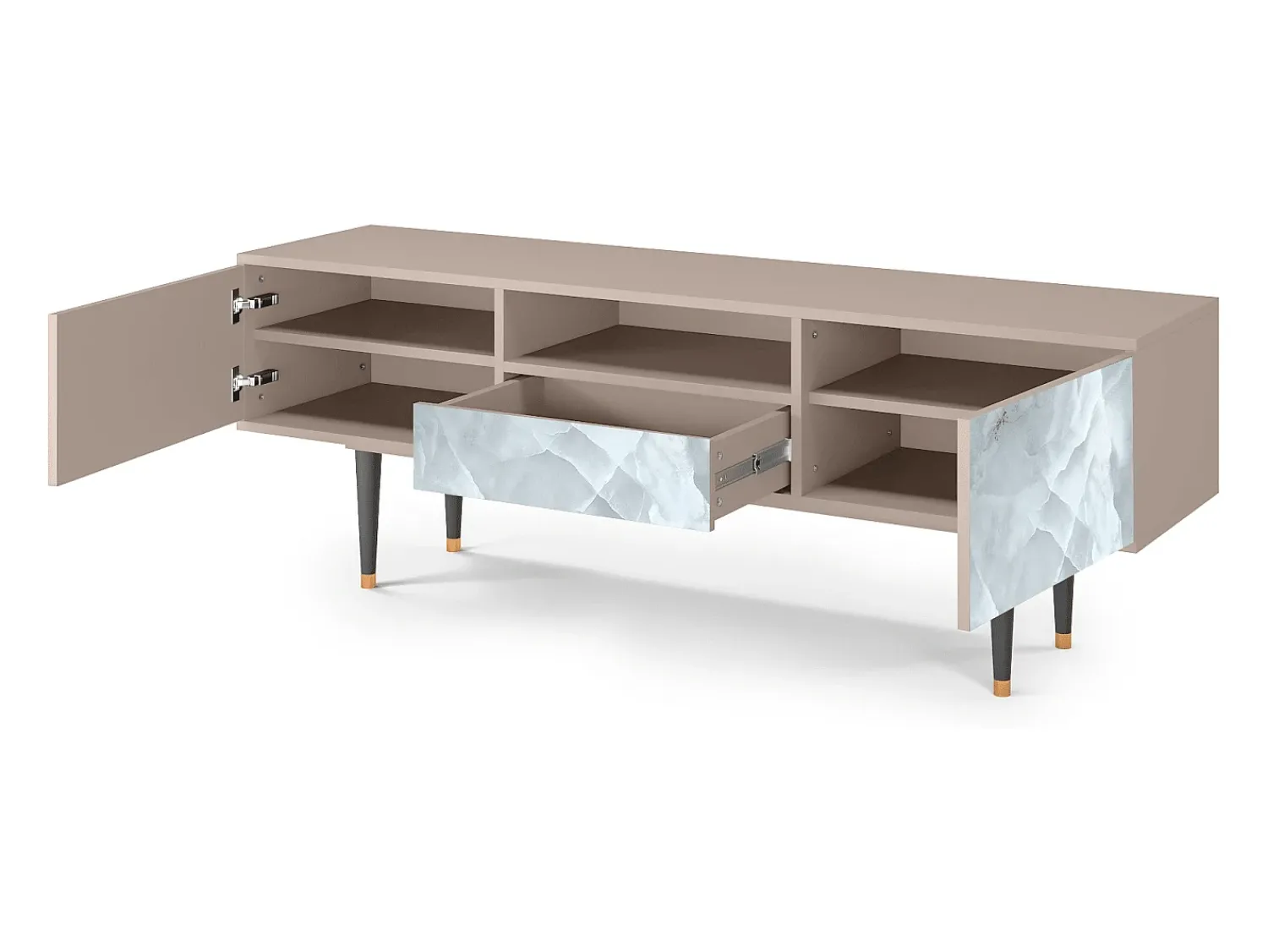 Móvel De Tv* Mueble de TV - 170х59х41 cm - T6 - The Onyx, Latte Bege