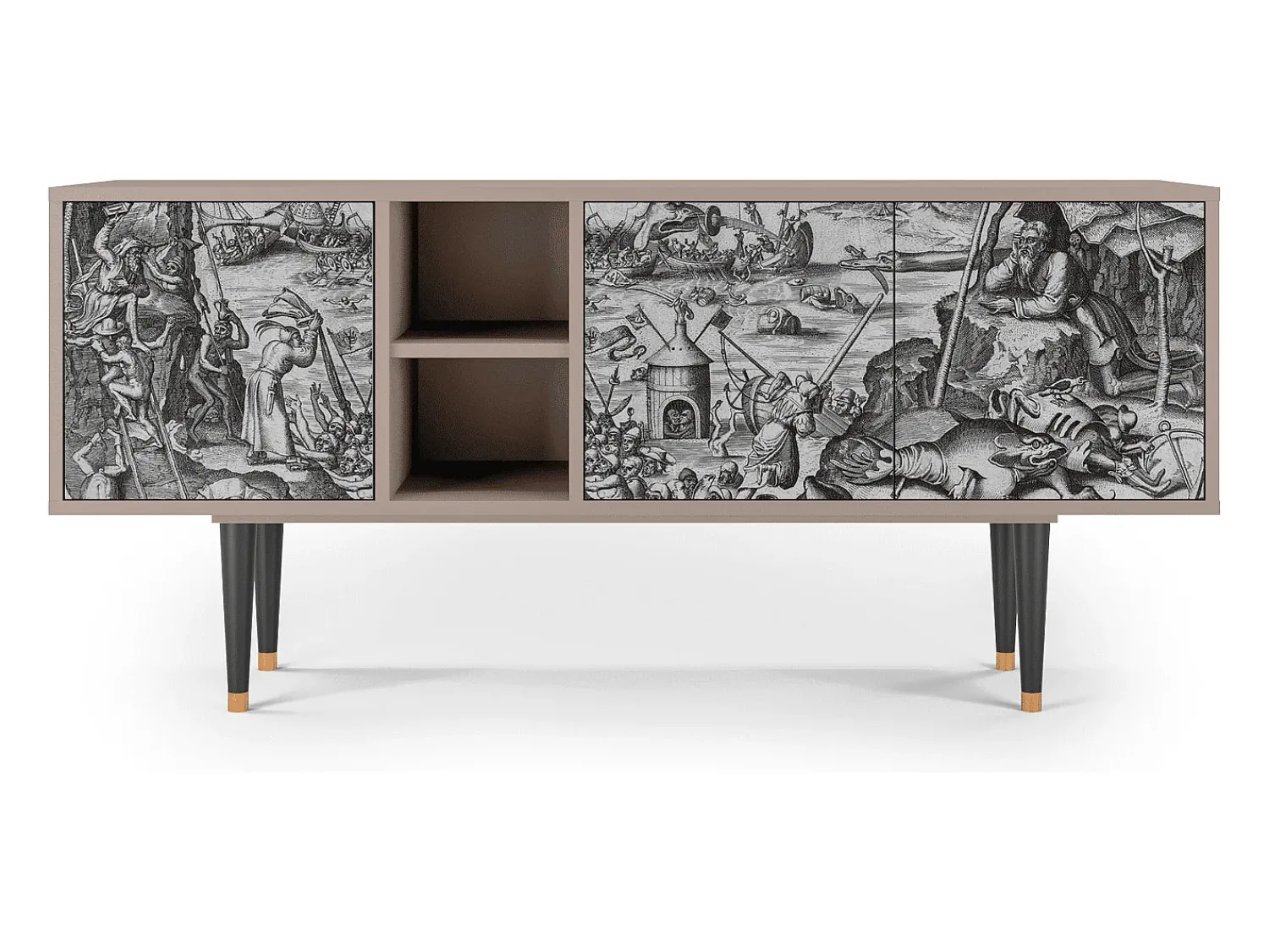 Clearance Mueble de TV - 150х69х41 cm - T5 - The Temptation, Latte Bege