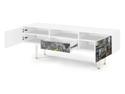 Mueble de TV - 170х59х41 cm - T6 - The Studio , Branco^ Móvel De Tv