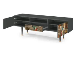 Mueble de TV - 170х59х41 cm - T6 - The Younger - Spring, Antracite^ Móvel De Tv