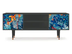 Móvel De Tv| Mueble de TV - 170х69х48 cm - T2 - The Girl - James Jean, Antracite Cinza antracite