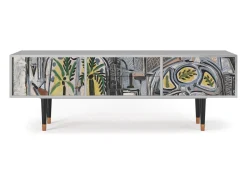 Móvel De Tv* Mueble de TV - 170х59х48 cm - T4 - The Studio , Cinza Cinzento