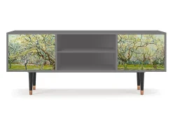 Móvel De Tv* Mueble de TV - 170х69х48 cm - T2 - The Branco Orchard, Cinza Cinzento