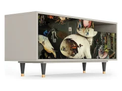 Móvel De Tv| Mueble de TV - 125х56х41 cm - T7 - The Garden 2, Areia Bege