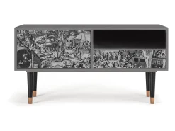 Móvel De Tv* Mueble de TV - 115х59х48 cm - T3 - The Festival of Saint, Cinza Cinzento