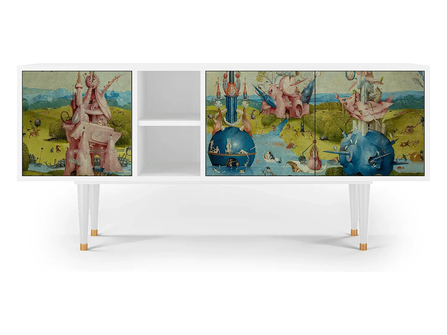 Best Mueble de TV - 150х69х41 cm - T5 - The Garden 2 by Bosch, Branco Bege