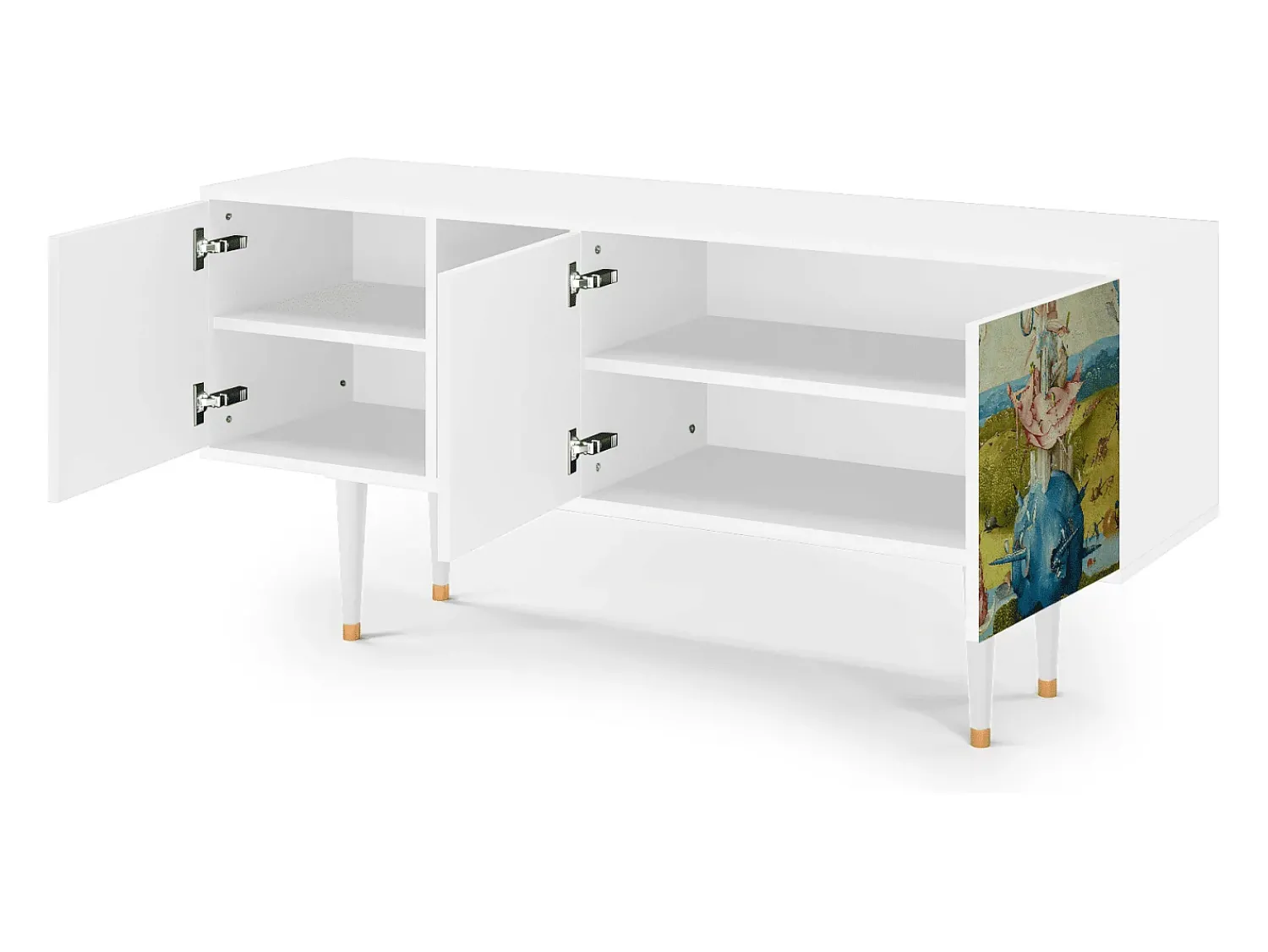 Best Mueble de TV - 150х69х41 cm - T5 - The Garden 2 by Bosch, Branco Bege