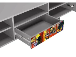 Best Mueble de TV - 170х59х41 cm - T6 - The Turning Road, Cinza Cinzento