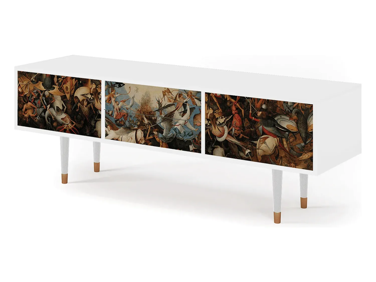 Móvel De Tv| Mueble de TV - 170х59х48 cm - T4 - The Fall, Branco Bege