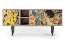 Discount Mueble de TV - 150х69х41 cm - T5 - The Kiss by Klimt , Latte Bege