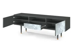 Móvel De Tv| Mueble de TV - 170х59х41 cm - T6 - The Onyx, Antracite Cinza antracite