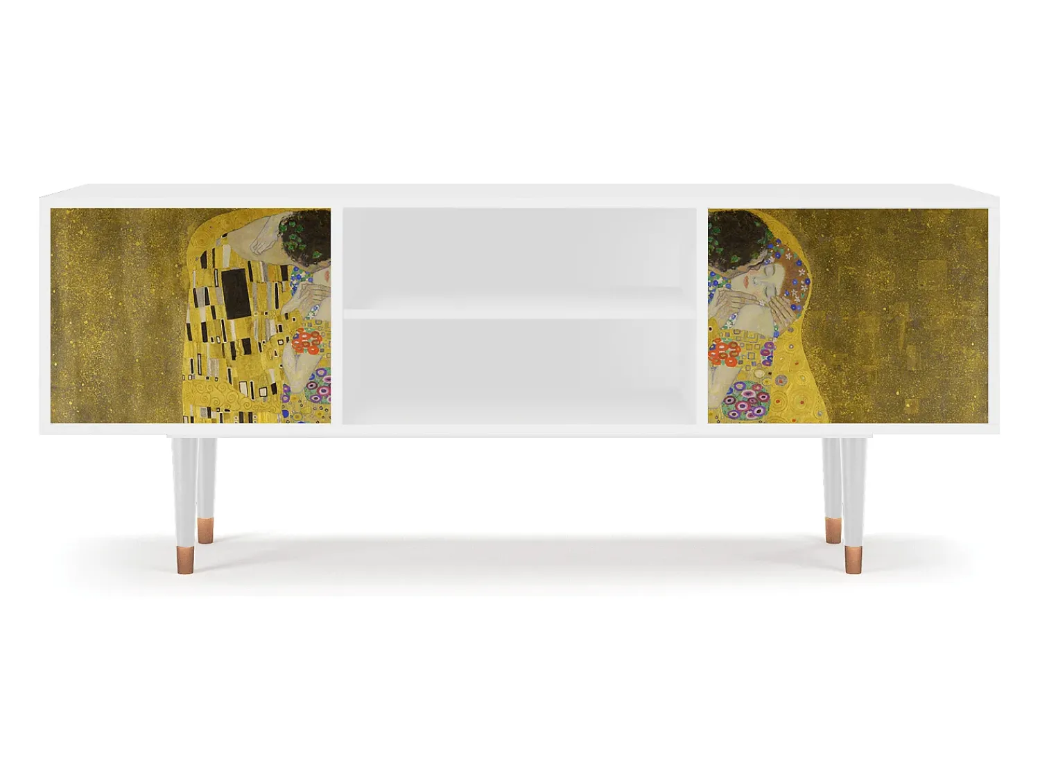 Clearance Mueble de TV - 170х69х48 cm - T2 - The Kiss by Klimt , Branco Bege