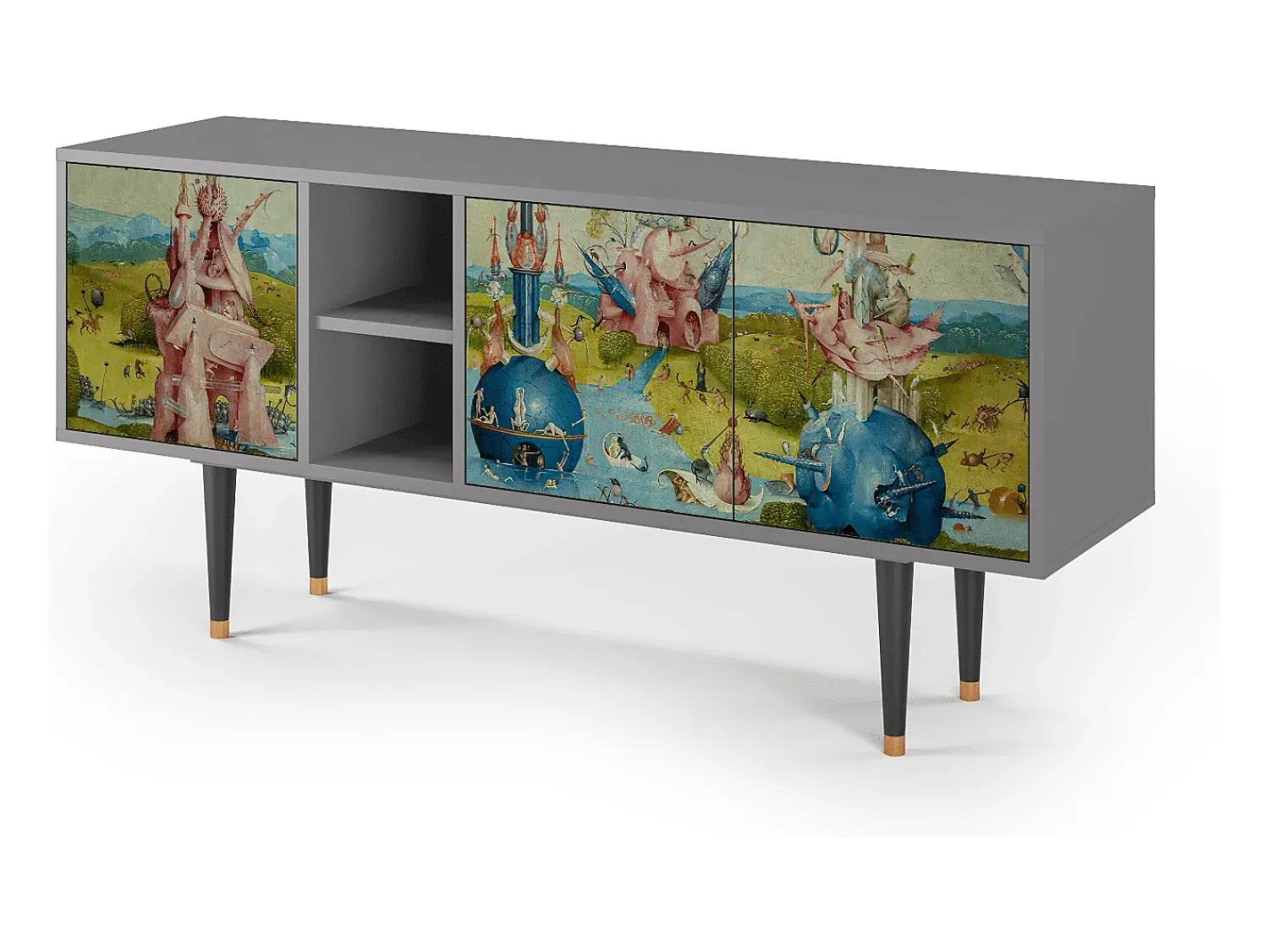 Móvel De Tv* Mueble de TV - 150х69х41 cm - T5 - The Garden 2 by Bosch, Cinza Cinzento
