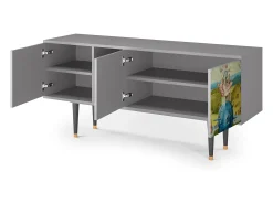 Móvel De Tv* Mueble de TV - 150х69х41 cm - T5 - The Garden 2 by Bosch, Cinza Cinzento