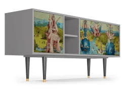 Móvel De Tv* Mueble de TV - 150х69х41 cm - T5 - The Garden 2 by Bosch, Cinza Cinzento
