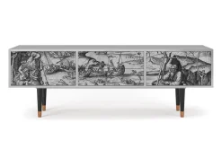 Móvel De Tv* Mueble de TV - 170х59х48 cm - T4 - The Temptation, Cinza Cinzento
