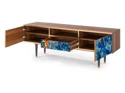 Móvel De Tv* Mueble de TV - 170х59х41 cm - T6 - The Girl - James Jean, Nogueira Castanho