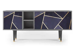 Móvel De Tv| Mueble de TV - 150х69х41 cm - T5 - The Amethyst, Cinza Cinzento