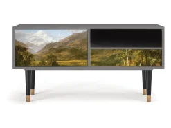 Móvel De Tv| Mueble de TV - 115х59х48 cm - T3 - The Heart of the Andes , Cinza Cinzento