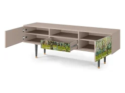 Móvel De Tv| Mueble de TV - 170х59х41 cm - T6 - The Branco Orchard, Latte Bege