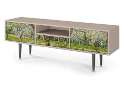 Móvel De Tv| Mueble de TV - 170х59х41 cm - T6 - The Branco Orchard, Latte Bege