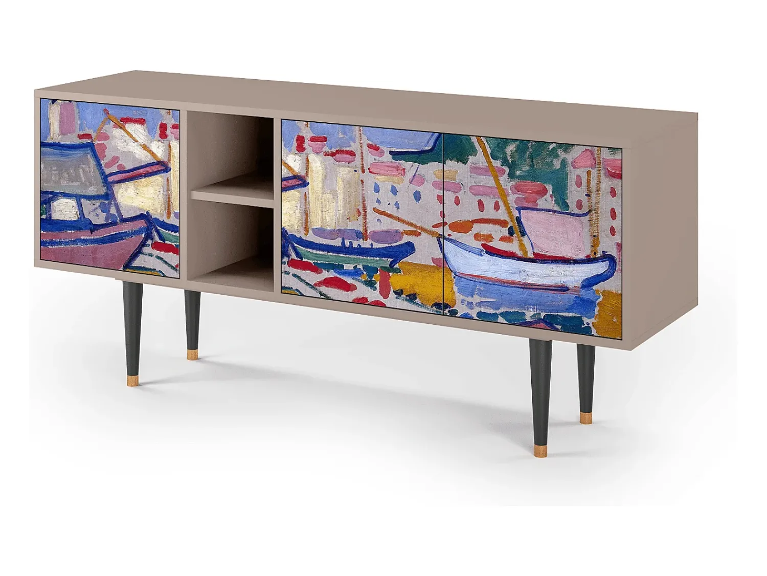 Mueble de TV - 150х69х41 cm - T5 - The Port of Collioure , Latte^ Móvel De Tv
