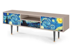 Móvel De Tv| Mueble de TV - 170х59х41 cm - T6 - The Starry Night , Areia Bege