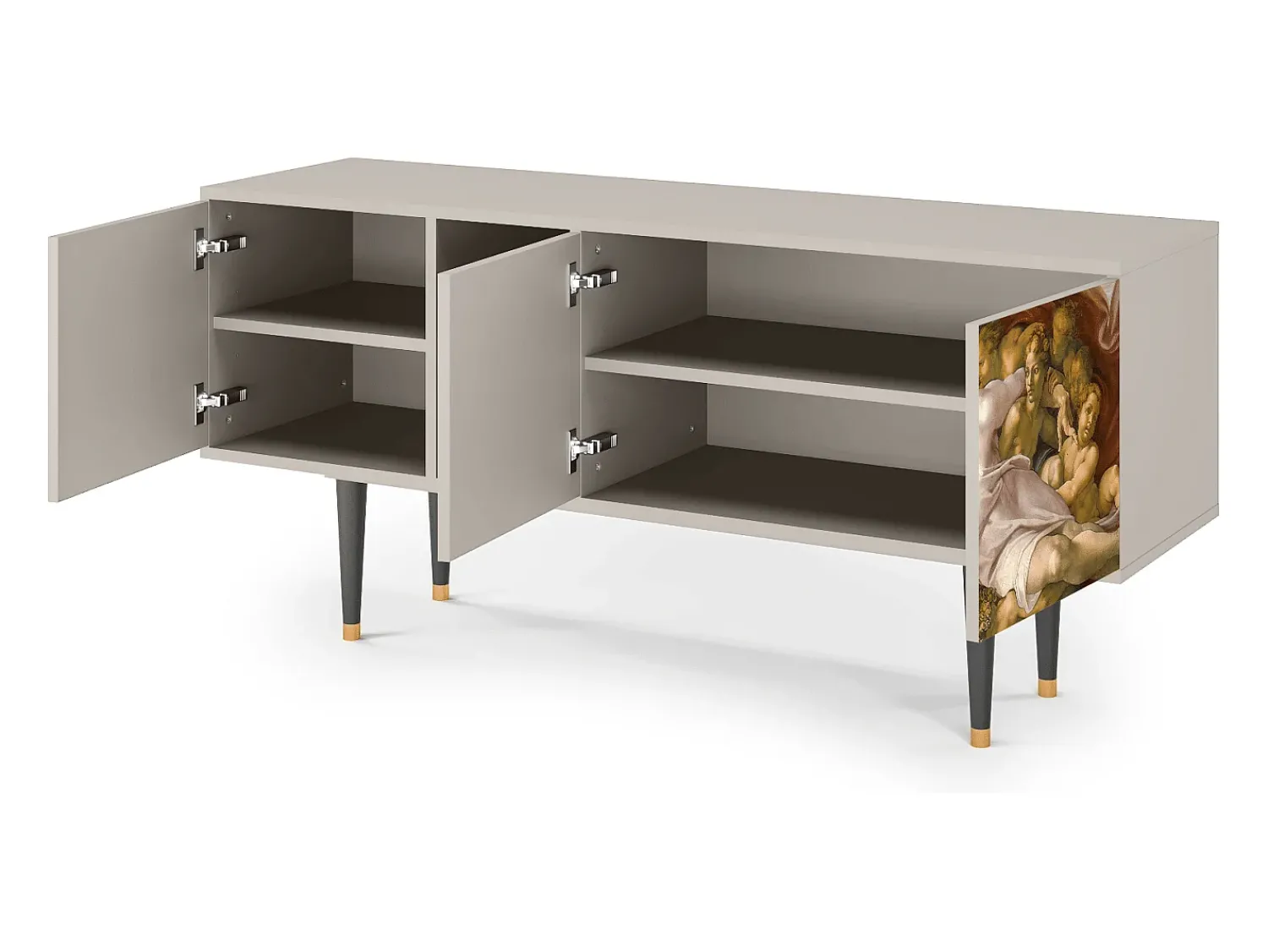 Mueble de TV - 150х69х41 cm - T5 - The Creation of Adam, Areia^ Móvel De Tv