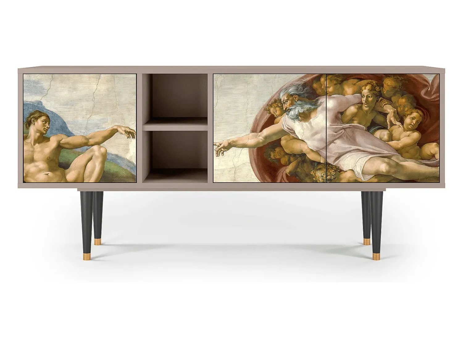 Mueble de TV - 150х69х41 cm - T5 - The Creation of Adam, Areia^ Móvel De Tv