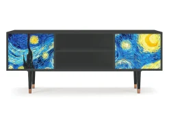Mueble de TV - 170х69х48 cm - T2 - The Starry Night , Antracite^ Móvel De Tv
