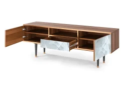 Mueble de TV - 170х59х41 cm - T6 - The Onyx, Nogueira^ Móvel De Tv