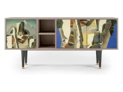 Móvel De Tv* Mueble de TV - 150х69х41 cm - T5 - The Cubist Paintings , Areia Bege