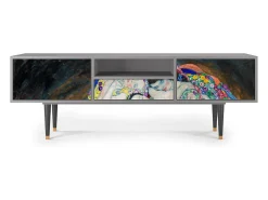 Móvel De Tv| Mueble de TV - 170х59х41 cm - T6 - The Maiden by Klimt, Cinza Cinzento