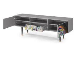 Móvel De Tv| Mueble de TV - 170х59х41 cm - T6 - The Maiden by Klimt, Cinza Cinzento