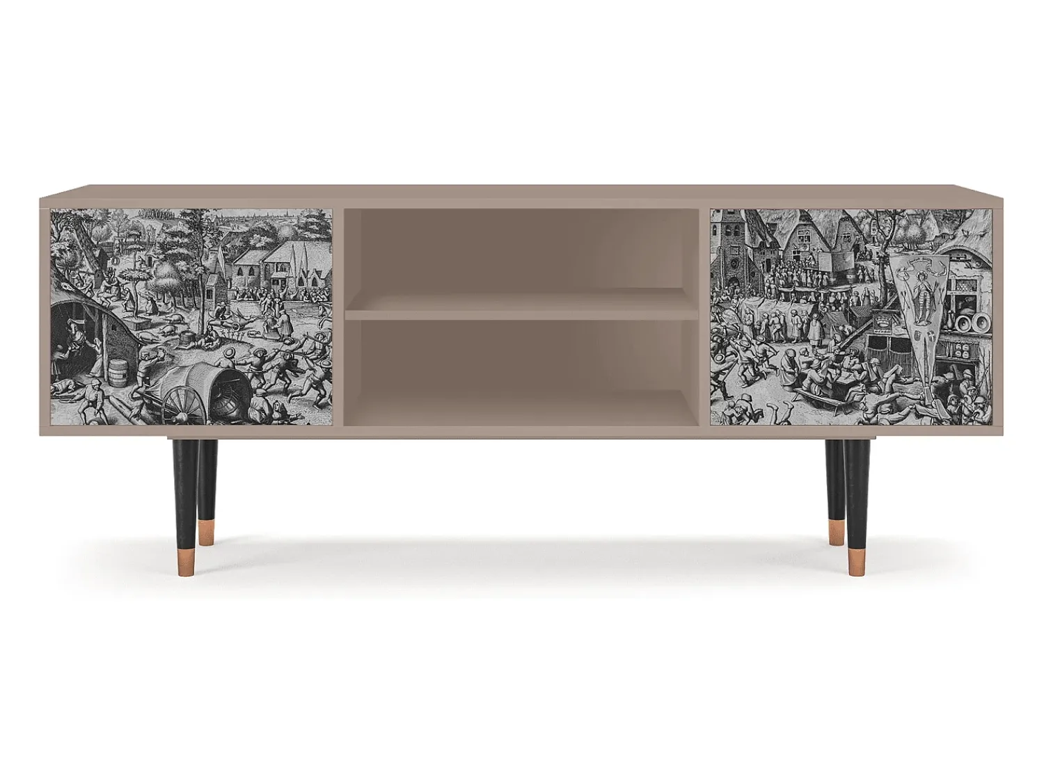 Mueble de TV - 170х69х48 cm - T2 - The Festival of Saint, Latte Bege