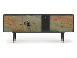 Mueble de TV - 170х69х48 cm - T1 - The Poppy Field , Antracite Cinza antracite