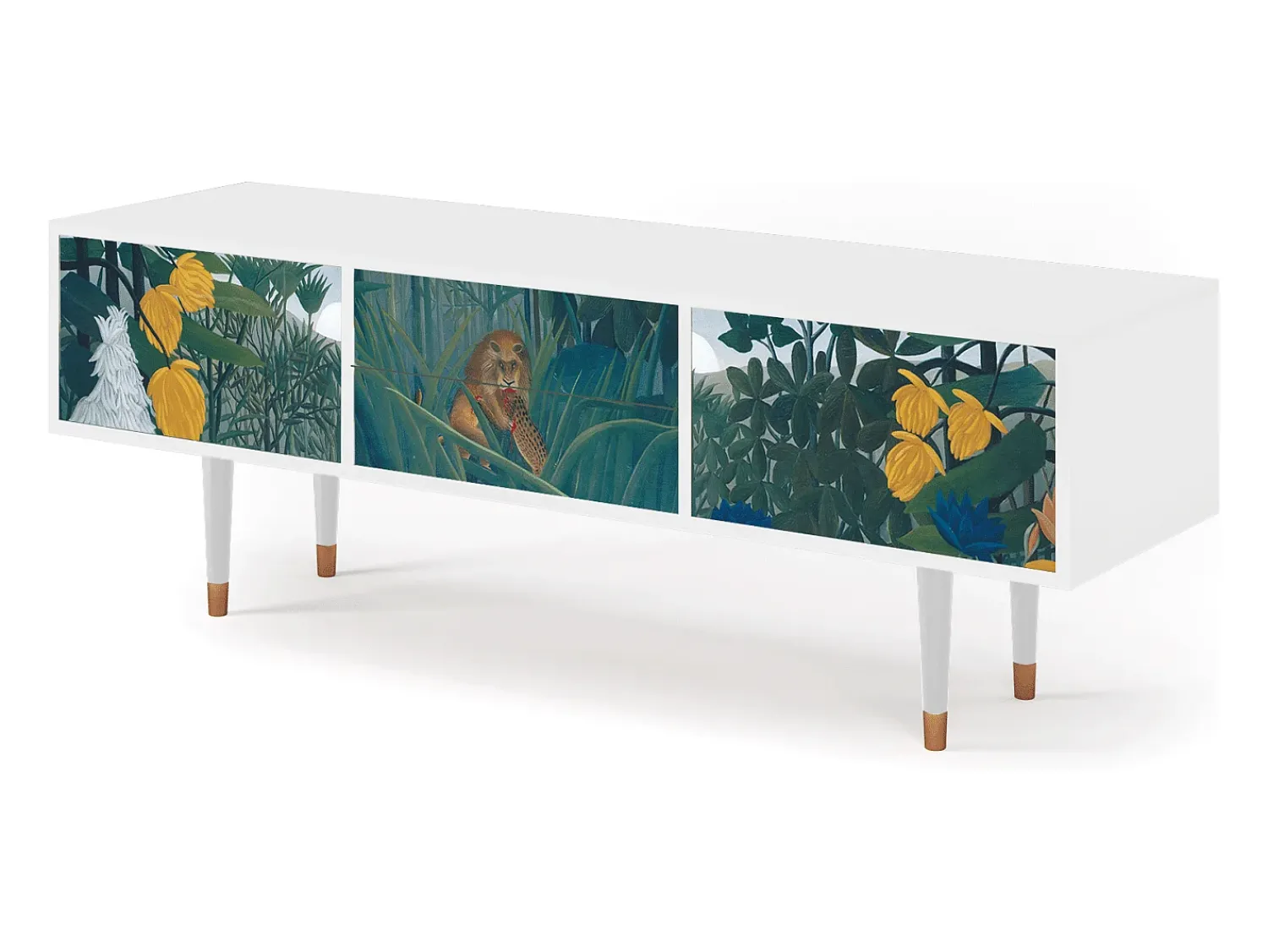 Móvel De Tv| Mueble de TV - 170х59х48 cm - T4 - The Repast of the Lion, Branco Bege