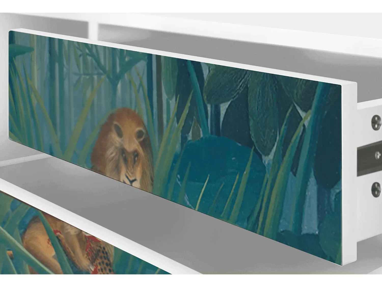 Móvel De Tv| Mueble de TV - 170х59х48 cm - T4 - The Repast of the Lion, Branco Bege