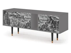 Móvel De Tv* Mueble de TV - 170х69х48 cm - T1 - The Temptation, Cinza Cinzento