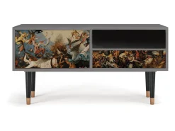 Móvel De Tv| Mueble de TV - 115х59х48 cm - T3 - The Fall, Cinza Cinzento