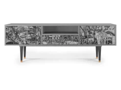 Móvel De Tv* Mueble de TV - 170х59х41 cm - T6 - The Festival of Saint, Cinza Cinzento